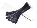 Tie-wrap cable tie 300x5mm black bag 250 pieces